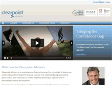 Tablet Screenshot of clearpointadvisors.com